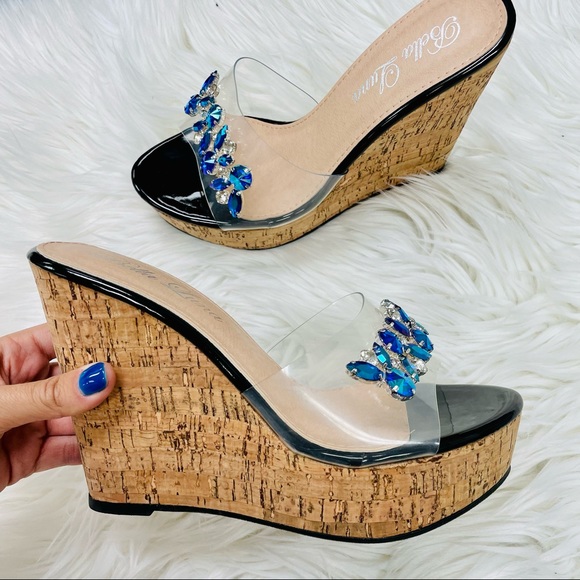 Black clear cork wedge - Picture 6 of 7